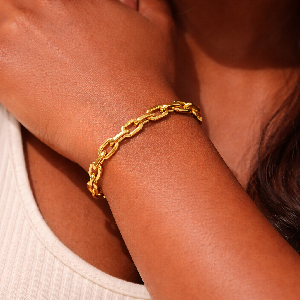 Dalia Rolo Link 18k Gold Filled Bracelet