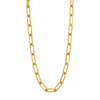 Rolo Paperclip Link 18k Gold Filled Necklace