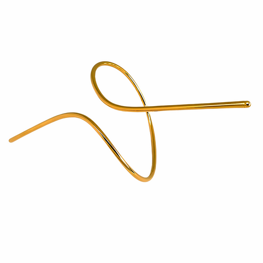 Kaci Plain Arm Gold Plated Arm Cuff