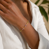 Chic Multi Color 18k Gold Filled Bracelet