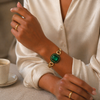 Nya 18k Gold Plated Chunky Bangle