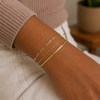 Paperclip Link 18k Gold Filled Bracelet