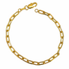 Paperclip Link 18k Gold Filled Bracelet
