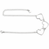 Samoy Rolo Heart Link 925 Sterling Silver Bracelet