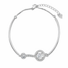 Tamar Zircon Link 925 Sterling Silver Bracelet