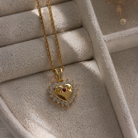 Heart of Gold MOM 18k Gold Filled Necklace