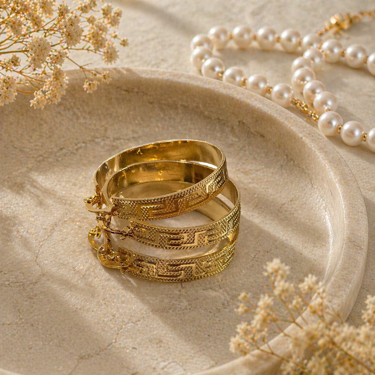 Bella Gold Plated Earrings