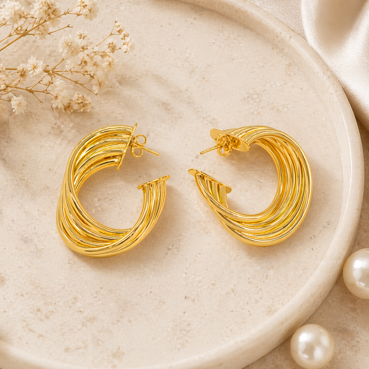 Kenzie 18k Gold Plated Earrings
