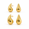 Torie Chunky Gold Plated Teardrop Earrings