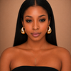 Torie Chunky Gold Plated Teardrop Earrings