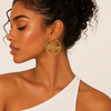 Taken Gold Plated Hoop Earrings