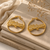 Taken Gold Plated Hoop Earrings