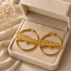 Taken Gold Plated Hoop Earrings