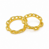 Skylar Paper Clip Link Gold Plated Ring