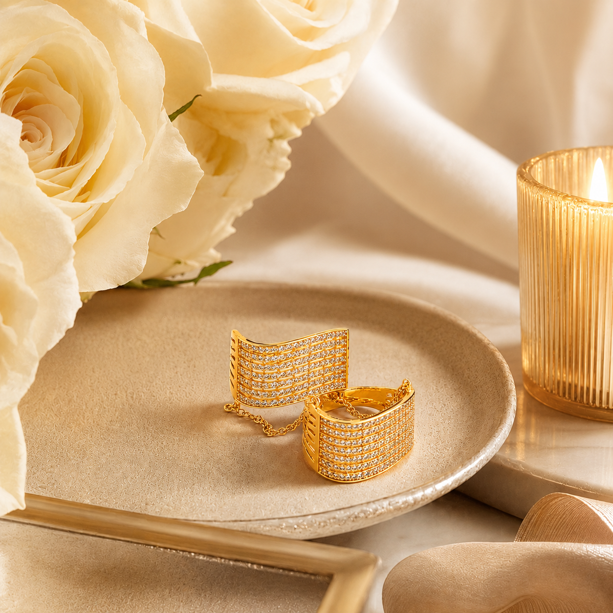 Tierra Gold Plated Ring