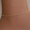 Figaro Link Gold Filled Anklet