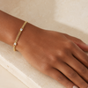 Curb Link Zircon 18k Gold Filled Bracelet