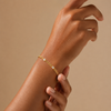 Curb Link Zircon 18k Gold Filled Bracelet