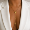 Virgin Rosary Necklace-18k Gold Filled