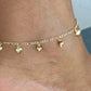 Figaro Link Hearts Anklet