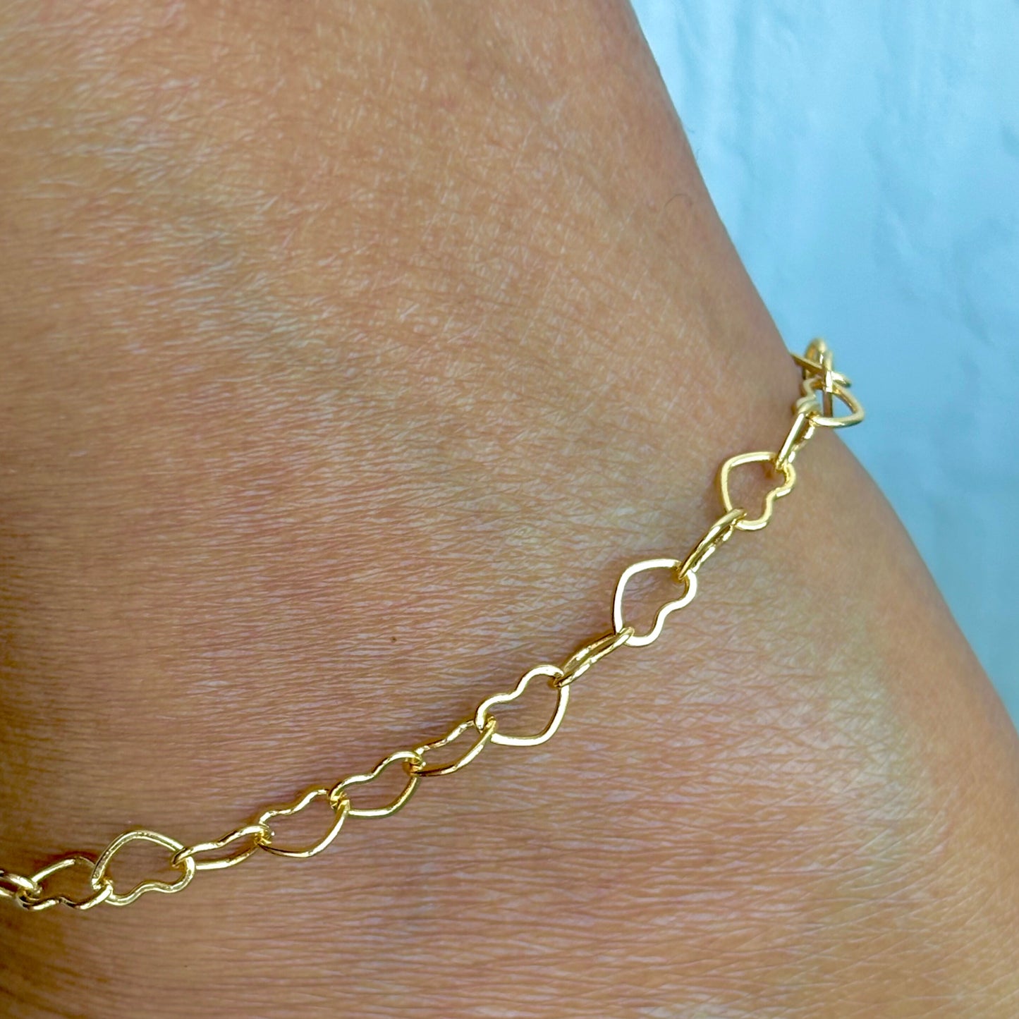Cherie Heart Link Anklet
