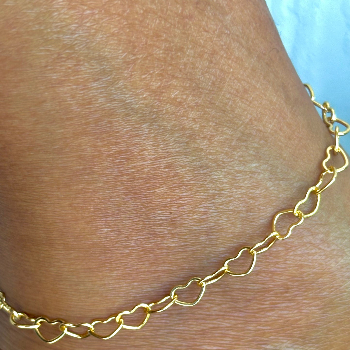 Cherie Heart Link Anklet