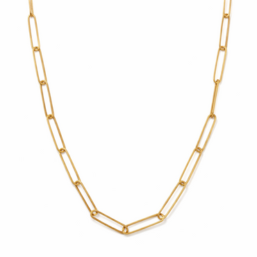Rolo Paper Clip Link 18k Gold Filled Chain