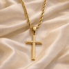 Dana Cross Pendant 18k Gold Filled Necklace