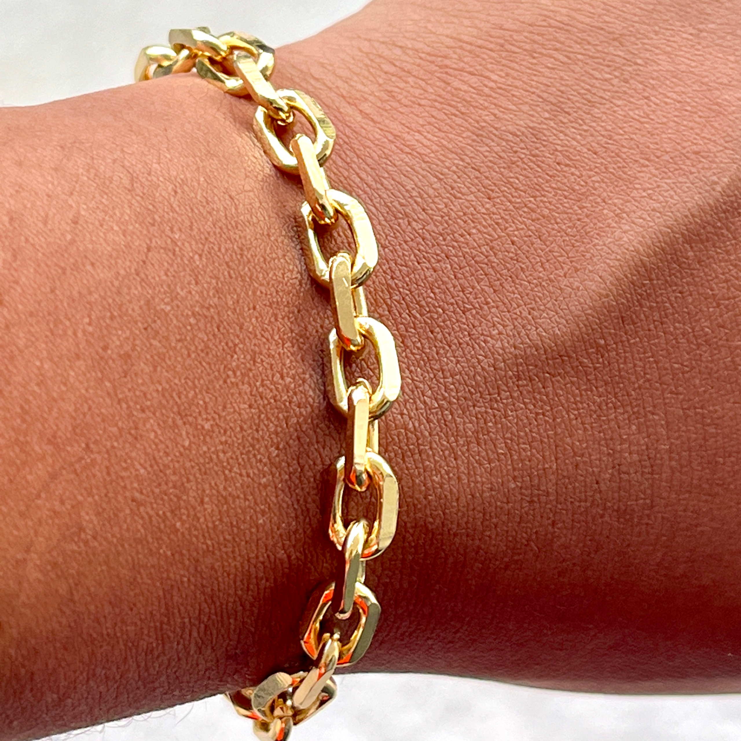 Dalia Rolo Link Bracelet-18k Gold Filled