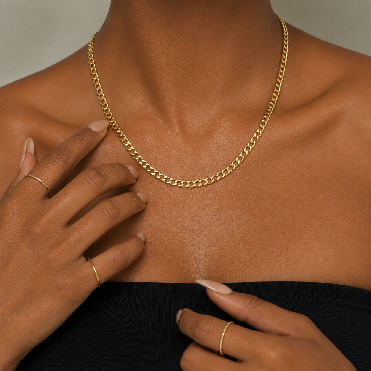 Cuban Link 18k Gold Filled Chain