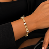 Luxe Zircon Cuban Link 18k Gold Filled Bracelet