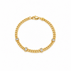 Luxe Zircon Cuban Link 18k Gold Filled Bracelet