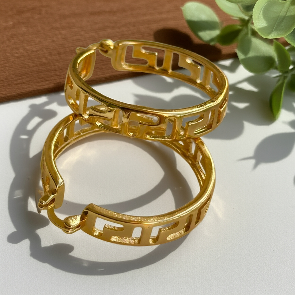 Sienna Gold Plated Hoop Earrings