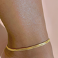 Tania Herringbone Link Anklet-18k Gold Filled