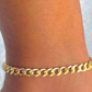 Cuban Link Anklet-18k Gold Filled